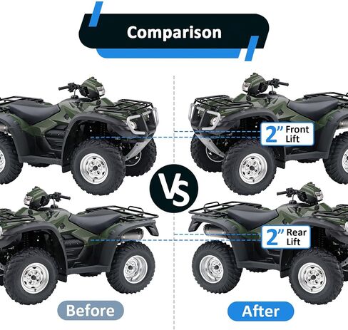 Wsays 2" Lift Kit Front & Rear Suspension Lift Kit Compatible with Honda Foreman Rubicon 500 2001-2014 in Saudi Arabia