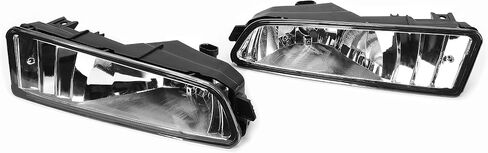 Kojem Driving Fog Lights Compatible with 2002-2003 Acura TL Front Bumper Lamps Pair w/Bulbs Replacement for AC2592104, AC2593104, 33951S0KA12, 33901-S0K-A12(Clear Lens+Chrome Housing) in Saudi Arabia