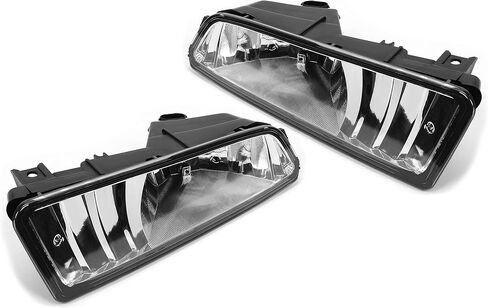 Kojem Driving Fog Lights Compatible with 2002-2003 Acura TL Front Bumper Lamps Pair w/Bulbs Replacement for AC2592104, AC2593104, 33951S0KA12, 33901-S0K-A12(Clear Lens+Chrome Housing) in Saudi Arabia