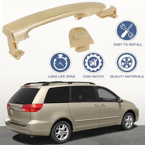 COOL STAR New Upgraded Sliding Door Handle Compatible with Toyota Sienna 2004-2010 Replaces 69213-08020 69227-08040 Left or Right Side White in Saudi Arabia