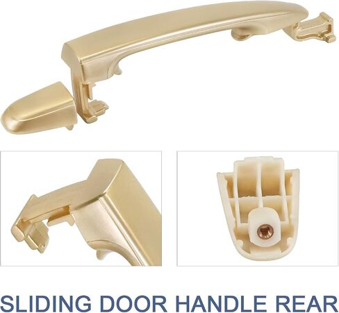 COOL STAR New Upgraded Sliding Door Handle Compatible with Toyota Sienna 2004-2010 Replaces 69213-08020 69227-08040 Left or Right Side White in Saudi Arabia