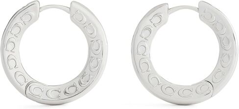 COACH Jewelry Women's Signature C Small Hoop Earrings in Saudi Arabia