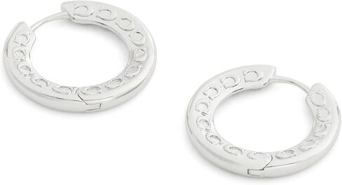 COACH Jewelry Women's Signature C Small Hoop Earrings in Saudi Arabia