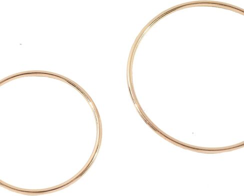 6 Pair Hoop Earring Set 14K Gold Plated Earrings,Stainless Hoop Earring Women Jewelry Gold/Silver Jewelry Gift in Saudi Arabia