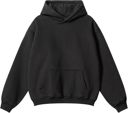 Men's Vintage Hoodie Winter Streetwear Thick Weighted Hoodies Women Long Sleeve Pullover Comfort Hooded Sweatshirt HW2406 in Saudi Arabia