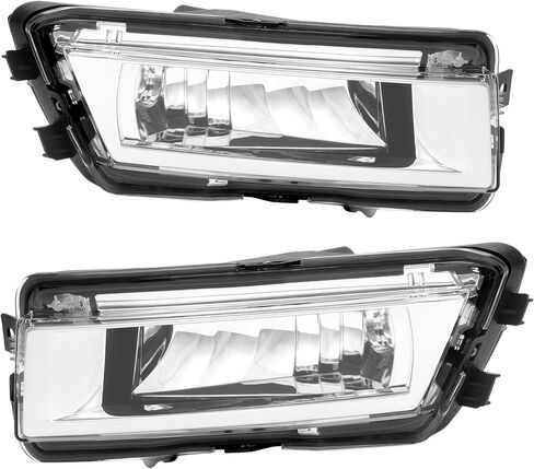 HECASA Fog Light Compatible with 2012-2015 Volkswagen Passat Replacement for 561941700B 561941699B Drivers & Passengers Side Front Bumper Driving Fog Lamps W/O Bulbs Plastic Clear Lens in Saudi Arabia
