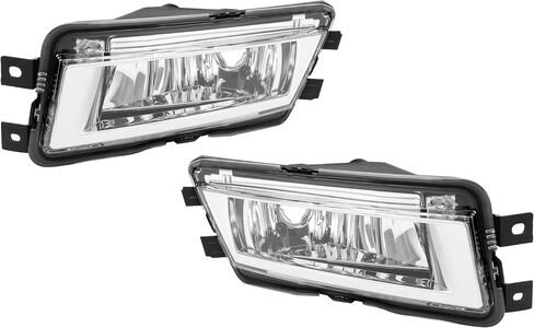 HECASA Fog Light Compatible with 2012-2015 Volkswagen Passat Replacement for 561941700B 561941699B Drivers & Passengers Side Front Bumper Driving Fog Lamps W/O Bulbs Plastic Clear Lens in Saudi Arabia