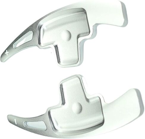 Compatible with Benz for S-Class (W222) 2014-2017 (NOT Fit Cabriolet Edition) for CLA (C117) 2015-2017 2Pcs Aluminum Car Steering Wheel Paddle Shift Extension Shifter Decoration(Silver) in Saudi Arabia
