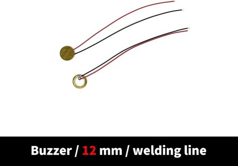 10pcs 12/15/18/20/27/35MM/50MM Buzze Piezoelectric Piezo Ceramic Copper Sheet Sounder Sensor Trigger Drum Disc with Copper Wire(18MM) in Saudi Arabia