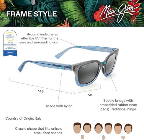 نظارات شمسية كيها أف مستطيلة للرجال من ماوي جيم in Kuwait