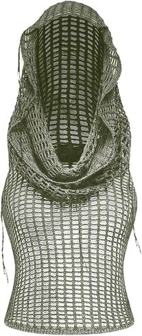 Milumia Women's Hollow Out Vest Hoodie Stef in Kuwait