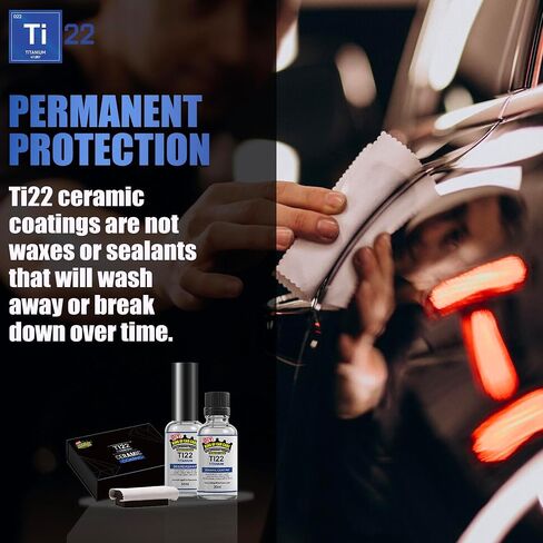 مجموعة طلاء السيراميك Ti22 Titanium 9H - درجة احترافية - تحمي سيارتك مع زيادة اللمعان واللمعان in Kuwait