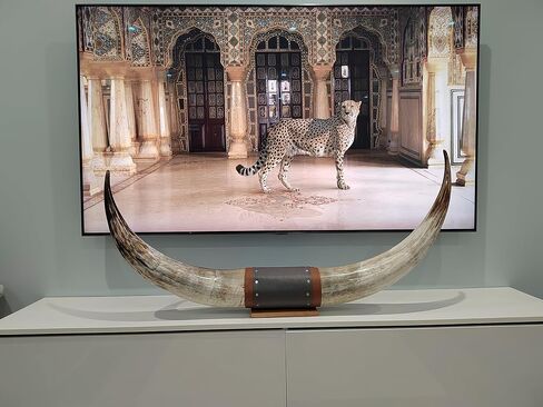 Authentic Large Chunky Real Bull Longhorn Leather Horn Mount - 47" to 50" - Steer Horns Truck Wall Hangings and Wall Decor, Truck Bull Horns in Saudi Arabia