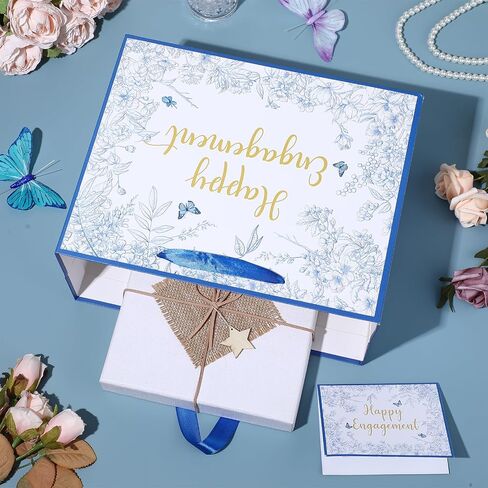 Engagement Party Gift Bags Sage Green Happy Engagement Gift Wrapping Paper Bag with Tissue Paper Card Eucalyptus Christmas Engagement Party Decorations Gift Bags Sage Green Happy Engagement Supplies in Saudi Arabia