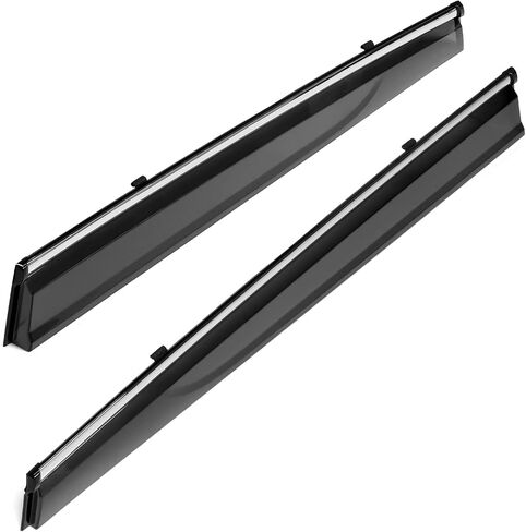IKON MOTORSPORTS, Window Visor Compatible with 2015-2024 Nissan Murano, Slim Style Acrylic Black Sun Rain Wind Guards Vents Shade Cover 4Pcs Set in Saudi Arabia
