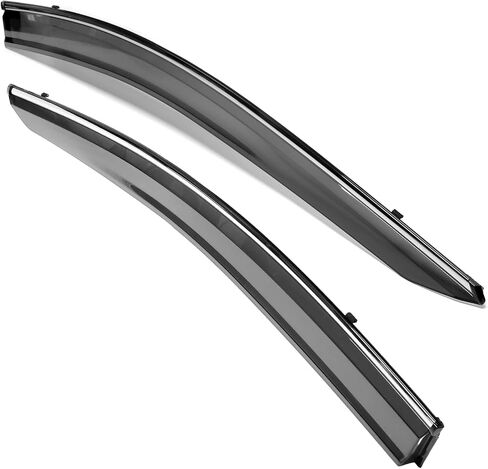 IKON MOTORSPORTS, Window Visor Compatible with 2015-2024 Nissan Murano, Slim Style Acrylic Black Sun Rain Wind Guards Vents Shade Cover 4Pcs Set in Saudi Arabia
