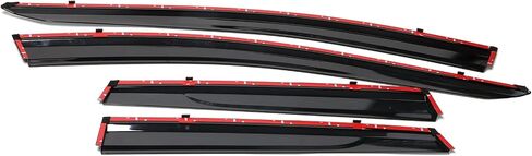 IKON MOTORSPORTS, Window Visor Compatible with 2015-2024 Nissan Murano, Slim Style Acrylic Black Sun Rain Wind Guards Vents Shade Cover 4Pcs Set in Saudi Arabia