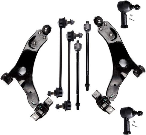 8PCS ASTOU Front Suspension Kit fit for 2006-2007 for Ford Focus Lower Control Arm w/Ball Joint Inner Outer Tie Rod End Stabilizer Sway Bar Link in Saudi Arabia