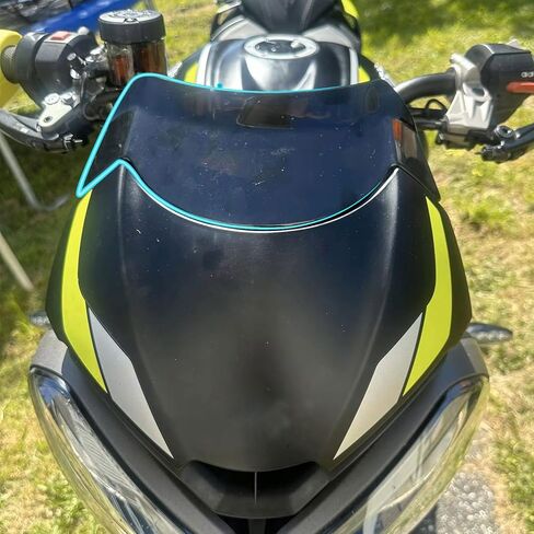 فقاعة مزدوجة للزجاج الأمامي منحرف الرياح لشاشة الزجاج الأمامي لتدفق الهواء مناسبة لـ Triu-mph Street Triple RS765 R765 RS 765 R 765 الملحقات 2020 2021 2022 (دخان) in Kuwait
