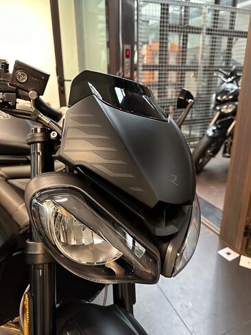 فقاعة مزدوجة للزجاج الأمامي منحرف الرياح لشاشة الزجاج الأمامي لتدفق الهواء مناسبة لـ Triu-mph Street Triple RS765 R765 RS 765 R 765 الملحقات 2020 2021 2022 (دخان) in Kuwait