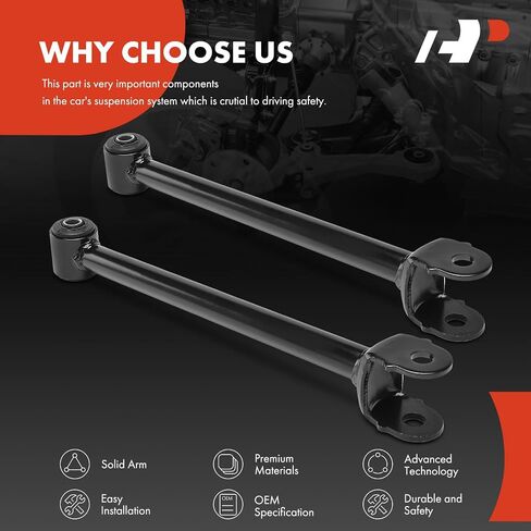 A-Premium 2 x Rear Forward Suspension Lateral Arms, with Bushing, Compatible with Toyota Highlander 2008-2013, Venza 2009-2016, AWD in Saudi Arabia