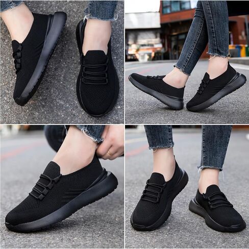 Women's Walking Shoes Casual Tennis Slip On Sneakers Lightweight Comfortable Fashion Shoes for Women in Kuwait