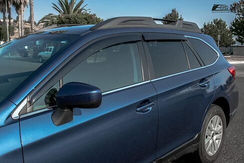 Extreme Online Store Replacement for 2015-2019 Subaru Outback Models | EOS Visors JDM Tape-On Style Smoke Tinted Side Vents Rain Guard Window Deflectors DWV-V99 in Saudi Arabia