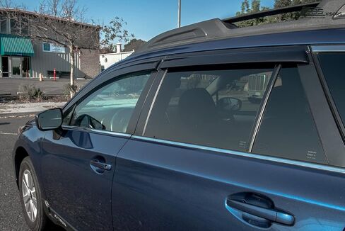 Extreme Online Store Replacement for 2015-2019 Subaru Outback Models | EOS Visors JDM Tape-On Style Smoke Tinted Side Vents Rain Guard Window Deflectors DWV-V99 in Saudi Arabia