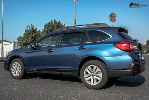 Extreme Online Store Replacement for 2015-2019 Subaru Outback Models | EOS Visors JDM Tape-On Style Smoke Tinted Side Vents Rain Guard Window Deflectors DWV-V99 in Saudi Arabia