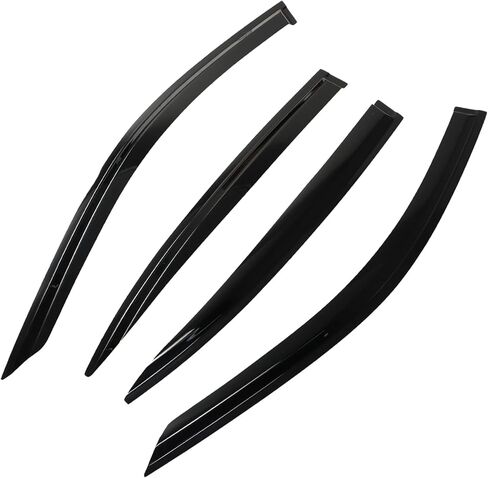 Silscvtt Window Visors Shade Sun Rain Wind Guards Deflectors Cover Acrylic Outside Replacement for Q50 2014-2019 in Saudi Arabia