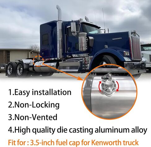 FTA-C-442 خزان وقود شاحنة Kenworth 3 1/2 بوصة اسمي 5.5 TPI متوافق مع شاحنات Kenworth، غير قابل للقفل، صلب، منخفض جدًا من الكبريت. يستبدل # FTA-C-442 in Saudi Arabia
