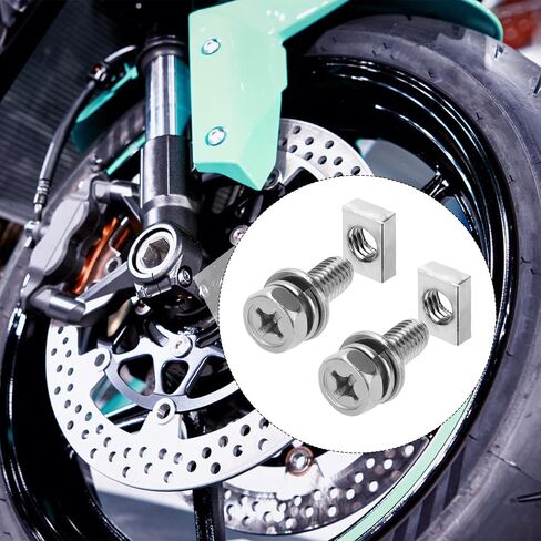 64 Packs Motorcycle Battery Terminal Nut and Bolt Kit, M6x16mm Bolt 304 Stainless Steel Motorcycle Battery Screws and Nuts for ATV Vehicle Scooter DIY Projects in Saudi Arabia