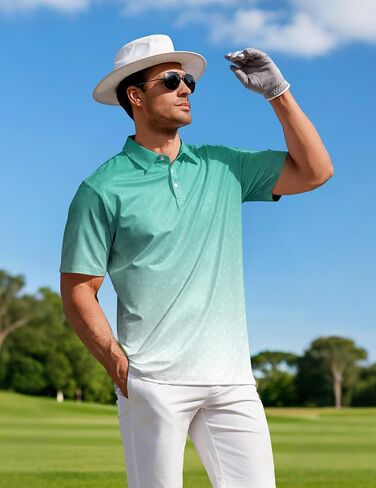 APTRO Mens Polo Shirt Short Sleeve Performance Golf Shirts Moisture Wicking Dry Fit Casual Quick-Dry T-Shirt in Kuwait