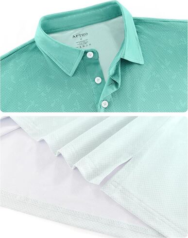 APTRO Mens Polo Shirt Short Sleeve Performance Golf Shirts Moisture Wicking Dry Fit Casual Quick-Dry T-Shirt in Kuwait