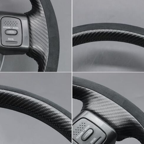 MEWANT Steering Wheel Cover for Dodge Ram 3500 for Dodge Ram 1500 2500 3500 2004-2008 Hand-Stitched Steering Wheel Wrap in Saudi Arabia