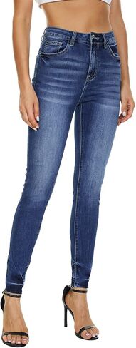 Vipones Women Jeans High Phecny Skinny Soft Slim Slim Fit Comfy Classic Jeggings Denym Pants in Kuwait