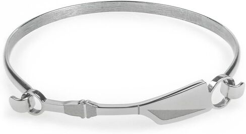 ChalkTalkSPORTS Rowing Oar Stainless Steel Bangle Bracelet | Crew Jewelry Stainless Steel | Hypoallergenic in Saudi Arabia