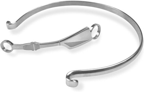ChalkTalkSPORTS Rowing Oar Stainless Steel Bangle Bracelet | Crew Jewelry Stainless Steel | Hypoallergenic in Saudi Arabia