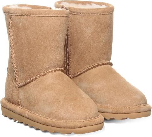 BEARPAW Elle Youth Iced Coffee Size 1 | Youth's Boot Classic Suede | Youth's Pull On Boot | Comfortable Winter Boot in Kuwait