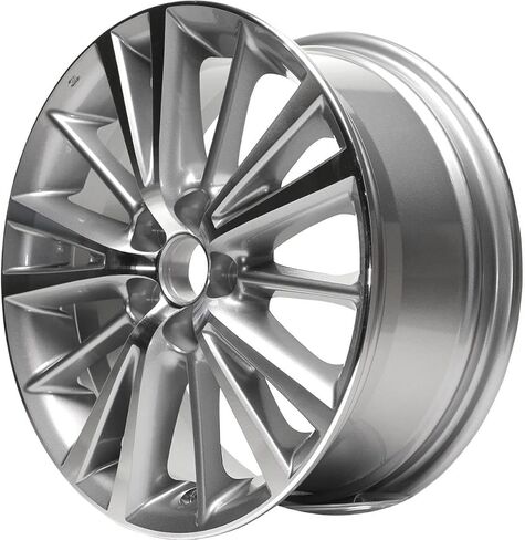 New Wheel 16x6.5 inch Rim For 2014-2019 Toyota Corolla Machined Face with Charcoal Spoke Inset and Painted charcoal Pockets 5 x 100 mm15 Spoke in Saudi Arabia