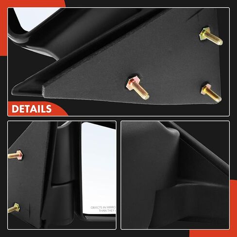 A-Premium Passenger Side Manual Door Mirror - Compatible with Chevrolet Blazer 1999-2005, S10 1998-2004 & GMC Jimmy 1999-2000, Sonoma 1998-2004 & Oldsmobile Bravada - Non-Heated Manual Folding in Saudi Arabia