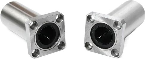 4PCS LMK8LUU LMK10LUU LMK12LUU Long Type Rectangular Flange Linear Bearing Linear(LMK10LUU-4pcs) in Saudi Arabia