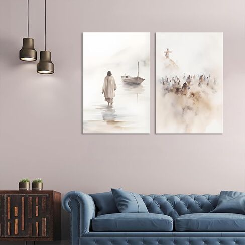 Framed Christian Wall Art Redemption Faith Poster Cross and Hands Black and White Canvas Print Religious Painting Jesus Picture Home Living Room Decor 12x16 Inch Ready to Hang in Saudi Arabia