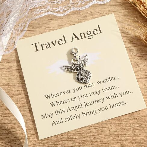 سلسلة مفاتيح Angel للنساء سحر مفاتيح الجارديان الخاص بك، تذكير جميل بالحماية والحب لحملها معك in Saudi Arabia