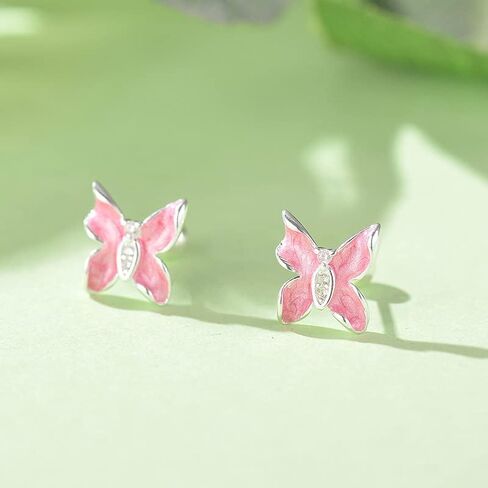 Hypoallergenic Tiny Stud Earrings S925 Sterling Silver Small Earrings Post Multcolors Cubic Zirconia Trendy Lightweight Sleeper Earrings Mother's Day Graduation Birthday Party Jewelry charms for Women in Kuwait