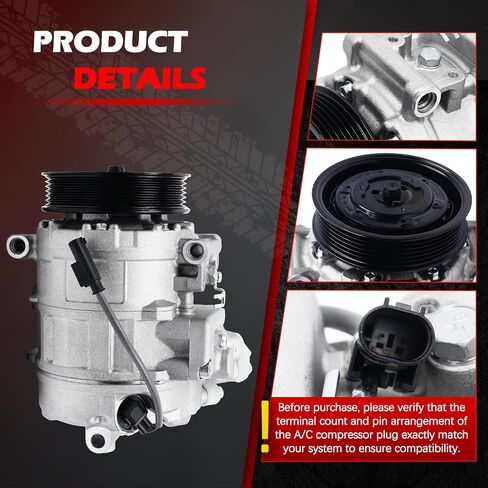 ضاغط تيار متردد مناسب لسلسلة واحدة M، 335i، 335is، 335i xDrive، 335xi، 135i، 135is، X1، X3، Z4، 2.0L 3.0L، ضواغط تكييف الهواء مع استبدال القابض لـ 64526956719، 157382، 158382 in Saudi Arabia