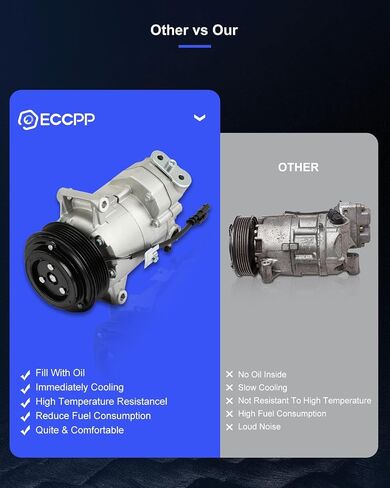 ECCPP ضاغط التيار المتردد 2012-2015 لسيارة شيفروليه كروز 1.8L 2016 لسيارة شيفروليه كروز المحدودة 1.8L تكييف وضاغط للهواء in Saudi Arabia