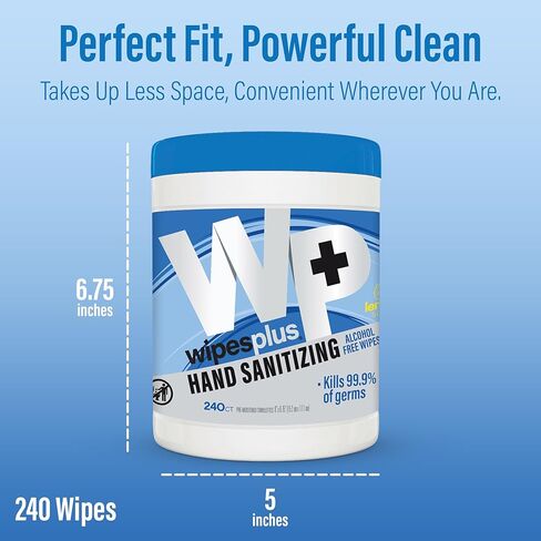 Hand Sanitizing Wipes Refill Bag Alcohol-Free Wipe for Restaurant and Retail, 3200 Count, (4 Packs of 800 Sheets) in Kuwait