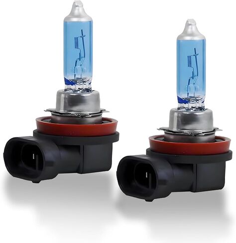 vvag 2 PCS 9005 Car Halogen Bulb,Ultra White Light Bulbs, 12V 100W Front Fog Light Bulbs,Car High Beam Low Beam Bulb, Car Lights Replacement Kit,Universal for Most Cars, SUVs and Vans (White #9005) in Saudi Arabia
