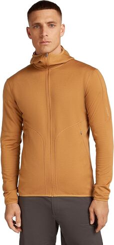 Icebreaker Men's Merino 560 RealFleece Elemental II Long Sleeve Zip Hoodie - Black - Small in Kuwait